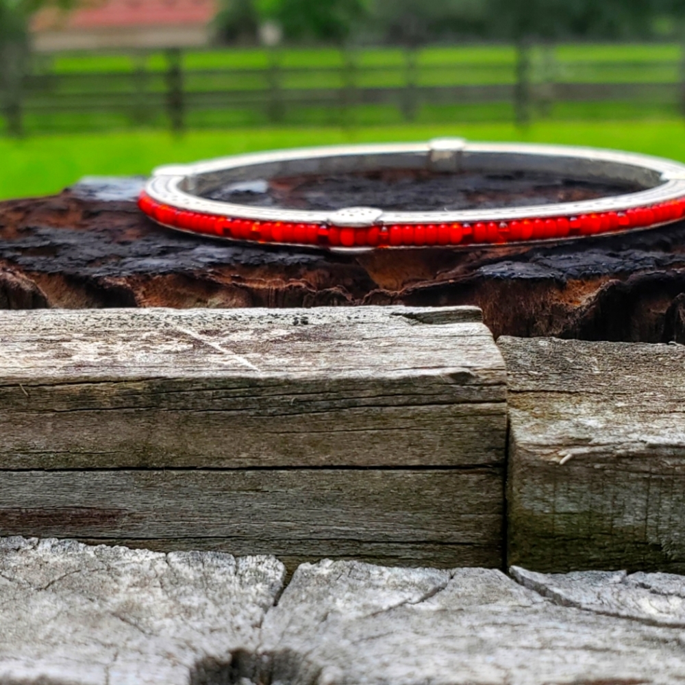 Brighton silver-plated bracelet with matching earrings